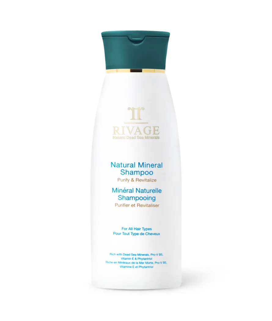 natural mineral shampoo | rivage natural dead sea minerals skincare 